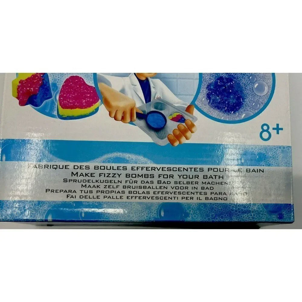 Buki France Mini Lab Bath Balls Kit Kids Ages 8+ Blue New DIY STEM Science 6 Act